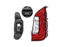 Stop spate lampa Skoda Citigo, 05.2012-, spate, Dreapta, fumuriu, cu suport becuri, Farba