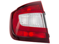 Stop spate lampa Skoda Rapid (Nh), 10.2012-, Liftback, partea Stanga, P21/4W+P21W+PY21W+W3W, fumuriu, Omologare: ECE, VISTEON