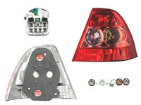 Stop spate lampa Toyota Corolla (E12), 01.2004-03.2007, spate, Dreapta, European market, SEDAN, cu mers inapoi, P21/5W+P21W+PY21W, semnalizare portocalie, fara suport becuri,