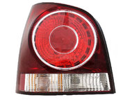 Stop spate lampa Volkswagen Polo (9n3), 04.2005-08.2009, spate, Stanga, cu lampa ceata, P21/4W+P21W+PY21W+R5W, rosu, cu suport becuri,