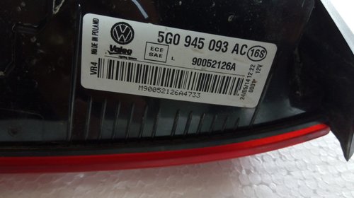 Stop stanga pe haion VW Golf VII hatchback 5G0945093AC