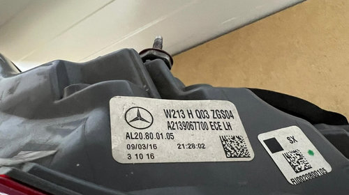 Stop Stanga Spate Full Led Mercedes Benz E Class W213 COD: A2139067700