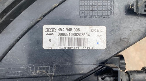 Stop tripla dreapta Audi A3 (8V) COD: 8V4945096