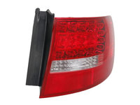 Stop tripla lampa spate dreapta AUDI A6 COMBI 2004-2011 (exterior/LED, Semnalizator alb, culoare sticla: rosu