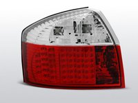 Stopuri Audi A4 2000-2004 Rosu Alb pe LED