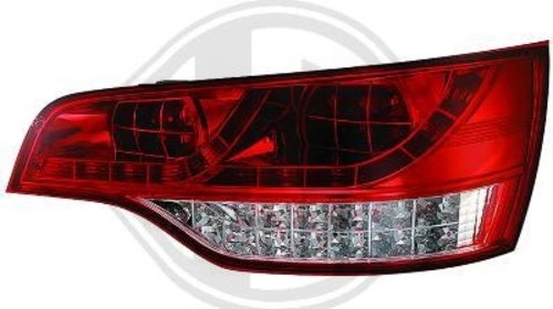 STOPURI CU LED AUDI Q7 FUNDAL RED/CRISTAL -CO