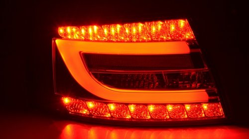 STOPURI CU LED PENTRU AUDI A6 4F FUNDAL ROSU/CRISTAL