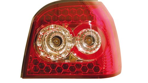 STOPURI CU LED VW GOLF 3 FUNDAL RED/CROM -COD