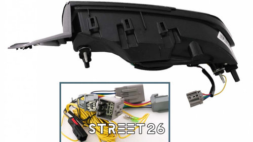 Stopuri Full LED Compatibil Cu Ford Mustang VI S550 (2015-2023) Fumuriu Clar Cu Semnal Dinamic Secvential