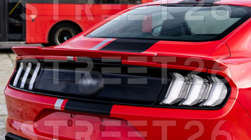 Stopuri Full LED Compatibil Cu Ford Mustang VI S550 (2015-2023) Fumuriu Clar Cu Semnal Dinamic Secvential