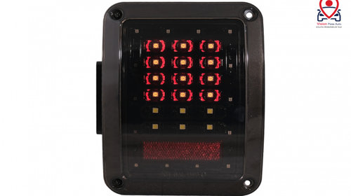 Stopuri Full LED compatibil cu JEEP Wrangler JK (2007-2017) Fumuriu Tuning Jeep Wrangler JK 2006 2007 2008 2009 2010 2011 TLJEWRJK