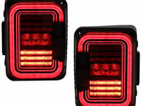 Stopuri Full LED compatibil cu JEEP Wrangler JK (2007-2017) Fumuriu TLJEWRJK SAN38652