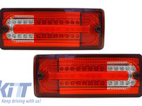 Stopuri Full LED compatibil cu MERCEDES Benz W463 G-Class (1989-2015) Rosu/Clar