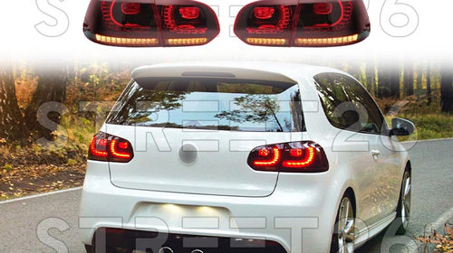 Stopuri Full LED Compatibil Cu VW Golf 6 VI (