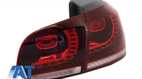 Stopuri FULL LED compatibil cu VW Golf 6 VI (2008-2013) R20 Design Semnal Secvential Dinamic