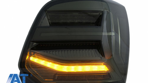 Stopuri Full LED compatibil cu VW POLO 6R 6C 61 (2011-2017) Semnal Dinamic Vento Look Fumuriu