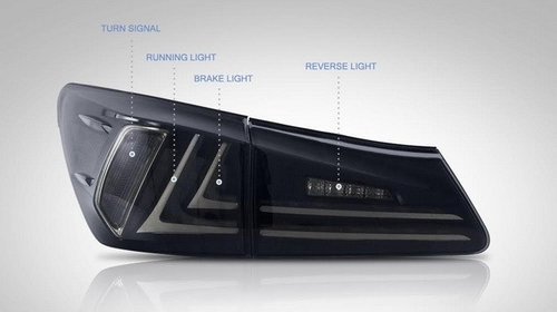 Stopuri Full LED LEXUS IS XE20 (2006-2012) Light Bar Facelift New XE30 Design Fumuriu