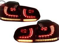 Stopuri FULL LED VW Golf 6 VI (2008-2013) R20 Design Semnal Secvential Dinamic- livrare gratuita