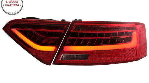 Stopuri LED Audi A5 8T Coupe Cabrio Sportback (2007-2011) Semnal Secvential Dinami- livrare gratuita