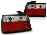 Stopuri LED BAR compatibile cu BMW Seria 3 E36 Sedan (12.1990-08.1999) Rosu Clar TLBME36