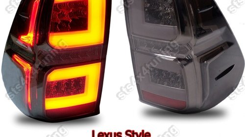 STOPURI LED BAR TOYOTA HILUX REVO 2016-2017 SMOKE [V3]