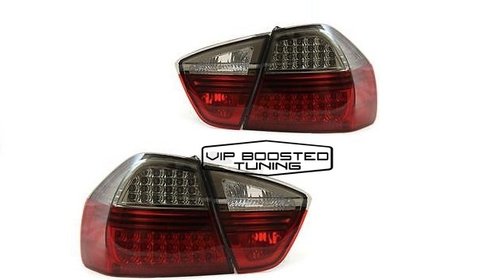 Stopuri LED BMW E90 Limousine 05-08 rosu/fumu