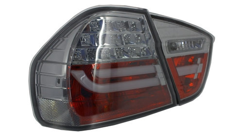 Stopuri LED BMW E90 Seria 3 Limuzina (2005-2008) Fumuriu