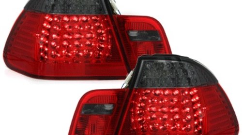 Stopuri LED BMW Seria 3 E46 Limousine (1998-2001) Rosu/Fumuriu 4 Usi