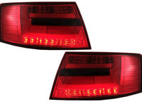 Stopuri LED compatibil cu Audi A6 C6 4F Sedan (04.2004-2008) 7-PIN Rosu Fumuriu