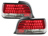 Stopuri LED compatibil cu BMW E36 Coupe 92-98 rosu/cristal