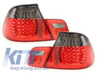 Stopuri LED compatibil cu BMW E46 Coupe 03-05 rosu/fumuriu