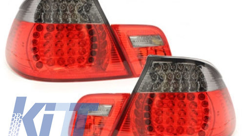 Stopuri LED compatibil cu BMW E46 Coupe 03-05 rosu/fumuriu