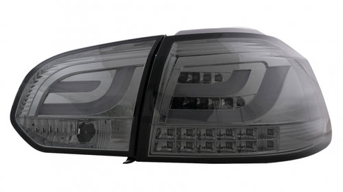 Stopuri LED compatibil cu VW Golf 6 VI (2008-2013) Tube Light Bar Fumuriu TLVWG6S