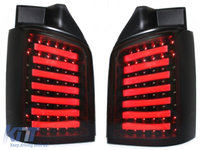 Stopuri LED compatibil cu VW T5 03-09 negru / fumuriu