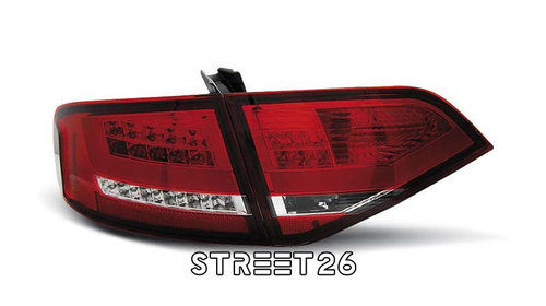 Stopuri LED Compatibile Cu Audi A4 B8 08-11 SEDAN Rosu Alb LED