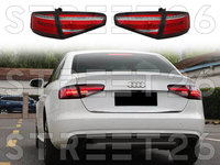 Stopuri LED Compatibile Cu Audi A4 B8 12-15 SEDAN Rosu Alb LED Dinamice