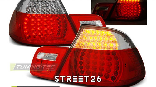 Stopuri LED Compatibile Cu BMW Seria 3 E46 04.99-03.03 Cabrio Rosu Alb