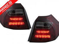 Stopuri LED Light Bar BMW Seria 1 E81 E87 (2004-08.2007) Rosu Fumuriu