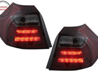 Stopuri LED Light Bar BMW Seria 1 E81 E87 (2004-08.2007) Rosu Fumuriu