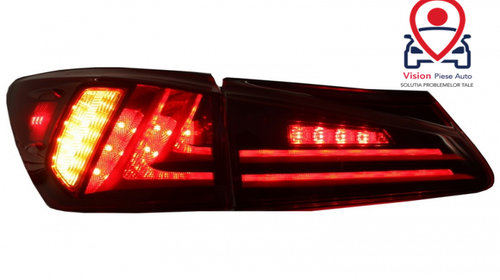 Stopuri LED Light Bar Facelift New XE30 Design Rosu Clar Tuning Lexus IS XE20 2005 2006 2007 2008 2009 2010 TLLXISXE20RC