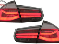 Stopuri LED M Look Black Line BMW Seria 3 F30 (2011-2019) LCI Design cu Semnal Din- livrare gratuita