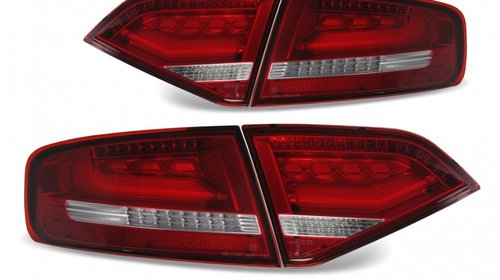 Stopuri LED pentru Audi A4 B8 (8K) model rosu-clar