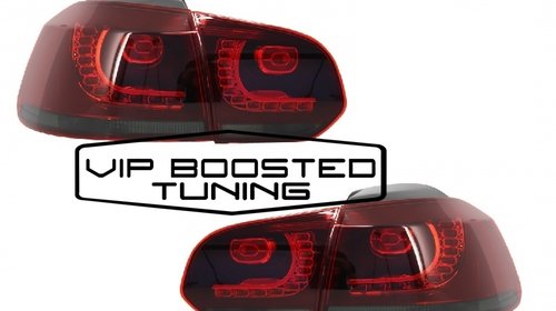 Stopuri LED Volkswagen Golf 6 VI (2008-up) R20 Design Rosu Fumuriu