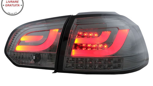 Stopuri LED VW Golf 6 VI (2008-2013) Tube Light Bar Fumuriu- livrare gratuita