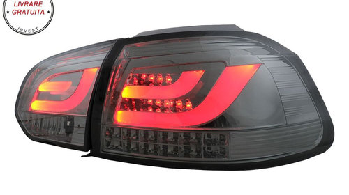 Stopuri LED VW Golf 6 VI (2008-2013) Tube Light Bar Fumuriu- livrare gratuita