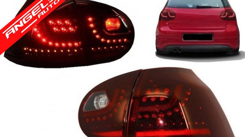 Stopuri LED VW Golf V 5 (2004-2009) Rosu Inchis