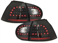 Stopuri LITEC LED compatibil cu VW Golf V 5 03-09 negru