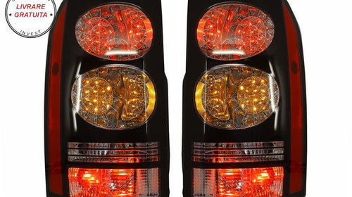 Stopuri Off Road LED Land Rover Discovery III 3 & IV 4 (2004-2016) Negru Facelift