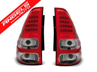 Stopuri TOYOTA LAND CRUISER 120 03-09 Rosu Alb LED