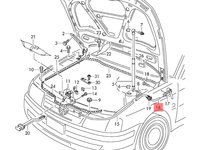 Sufa deschidere capota motor Volkswagen Passat B5.5 variant 2001 OEM 3B1823535D